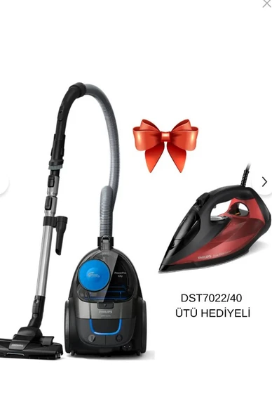 Philis Elektrikli Süpürge Power Compact FC9332/07 Ütü Hediye DST7022/40 ürün görseli 1