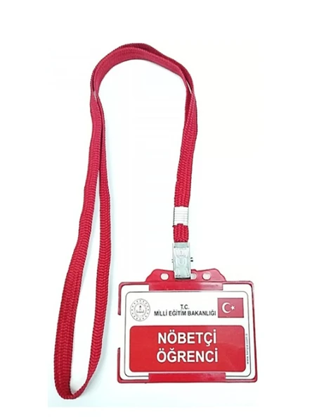 Nöbetçi Öğrenci Yaka Kartı İpli - 2 adet ürün görseli 1