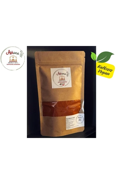 Aşkana Tatlı Toz Biber 135g - Paprika Doğal Katkısız Canlı Renk Yöresel 1. Kalite Tatlı Kırmızı Biber ürün görseli 1