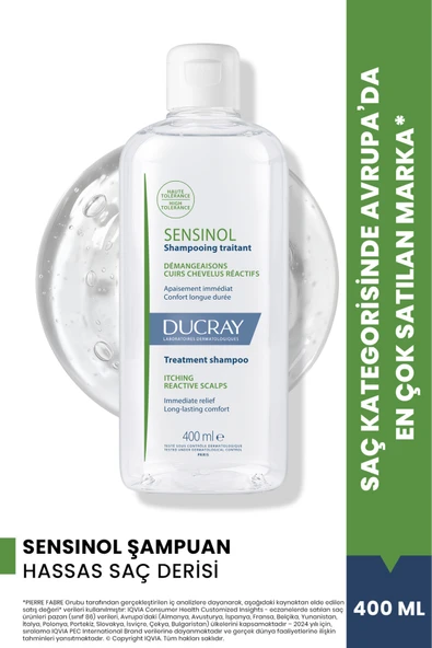 Ducray Sensinol Shampooing Traitant 400 ml ürün görseli 1