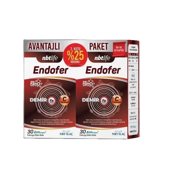 Endofer 60 Kapsül Avantajlı Paket ürün görseli 1