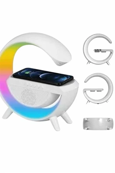 Yeni Nesil Bluetooth Hoparlör Speaker 5.0 Taşınabilir G Şeklinde Powerbankli ürün görseli 1