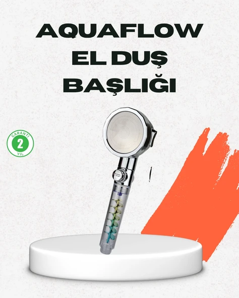Rahatlatıcı Yağmur Etkili El Duşu – Döner Pervaneli, Dayanıklı Ve Şık Tasarım ürün görseli 1