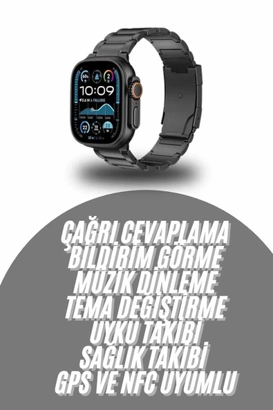 Akıllı Saat Arama Konuşma Gps Ve Nfc Özelliği 3 Kordonlu Amoled Ekran ürün görseli 1