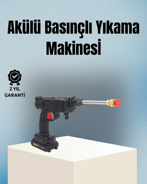 Taşınabilir Şarjlı Basınçlı Yıkama Tabancası Köpük Atlı ürün görseli 1