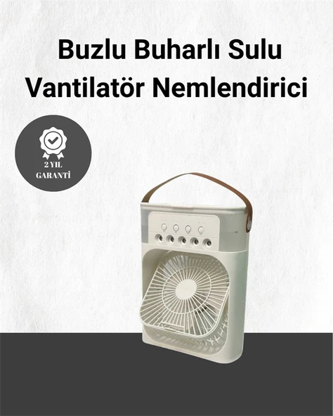Spreyli Mini Masaüstü Fan | 500Ml Su Hazneli, 3 Kademeli Soğutucu ürün görseli 1