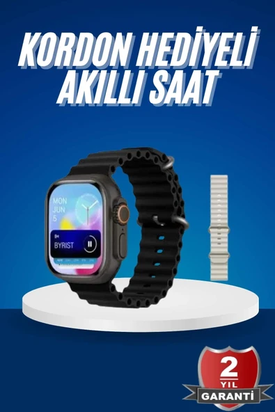 Ultra Akıllı Saat 49 Mm Çift Kordonlu Arama Cevaplama Bluetooth Bağlantılı ürün görseli 1