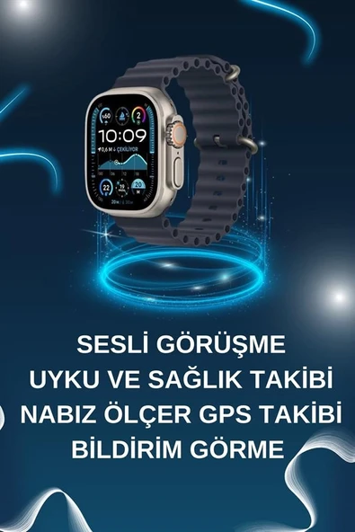 Akıllı Saat Bluetooth Bağlantılı Nfc Ve Gps Uyumlu Nabız Ölçer Sesli Görüşme ürün görseli 1