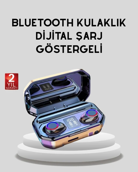 Bluetooth Kablosuz Kulaklık 4 Saat Kullanım Şarj Kutulu Düşük Enerji Tüketimli ürün görseli 1