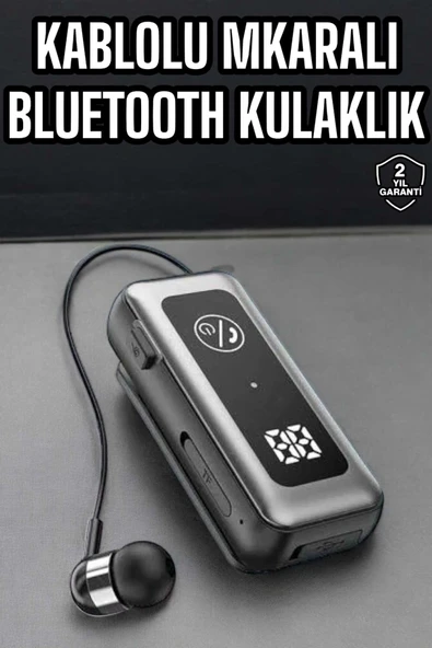 Kablolu Bluetooth Kulaklık Kulak İçi Stereo Mikrofonlu Dijital Göstergeli ürün görseli 1