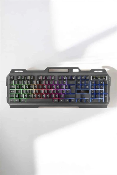 Klavyesi Q Klavye Rgb Işıklı Mouse Hediyeli - Resim 4