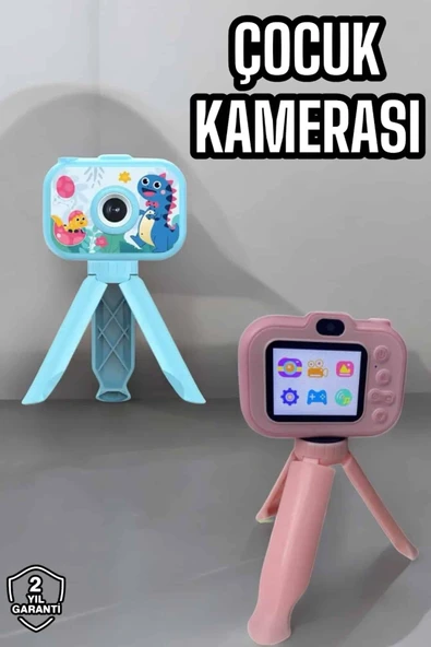 Ayaklı Mini Fotoğraf Makinesi Çocuk Için Eğitici Video Kamera ürün görseli 1