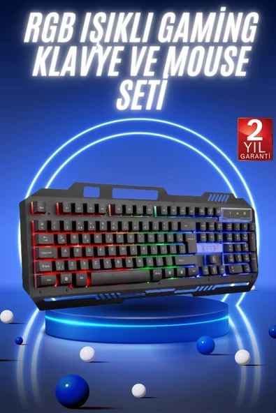 Klavyesi Led Aydınlatmalı Mekanik Hisli ürün görseli 1