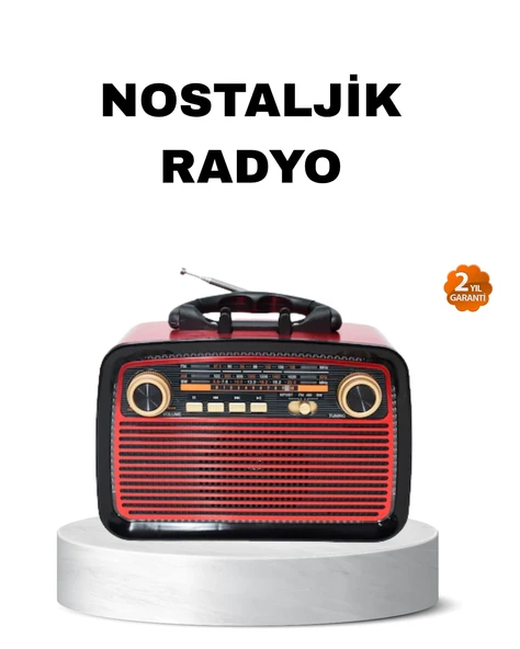 Bluetooth’Lu Led Işıklı Nostaljik Müzik Kutusu – Ahşap Dokulu, Vintage Tasarım Ve Yüksek Ses Kalitesi ürün görseli 1