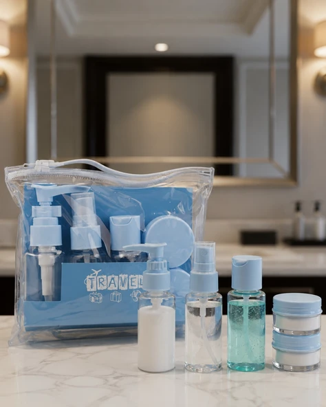 Taşınabilir 5 Parça Seyahat Kozmetik Seti 30 Ml Sızdırmaz ürün görseli 1