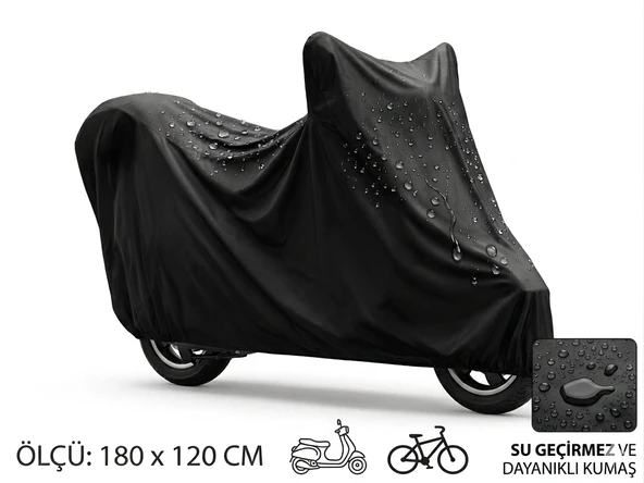Motosiklet Ve Scooter Koruma Brandası – Su Ve Toz Geçirmez 180X120 Cm ürün görseli 1