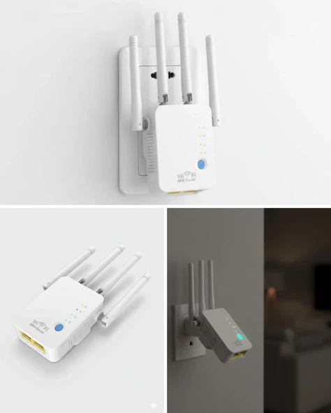 Kablosuz Wifi Tekrarlayıcı 300Mbps ürün görseli 1