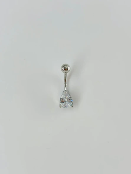 Su Damlası Detaylı Göbek Piercing - Pg0023 ürün görseli 1