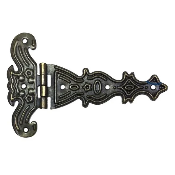 Dekoratif, Sac Tek Kuyruklu Menteşe - 69X102 Mm, Büyük, Antik, 1 Adet ürün görseli 1
