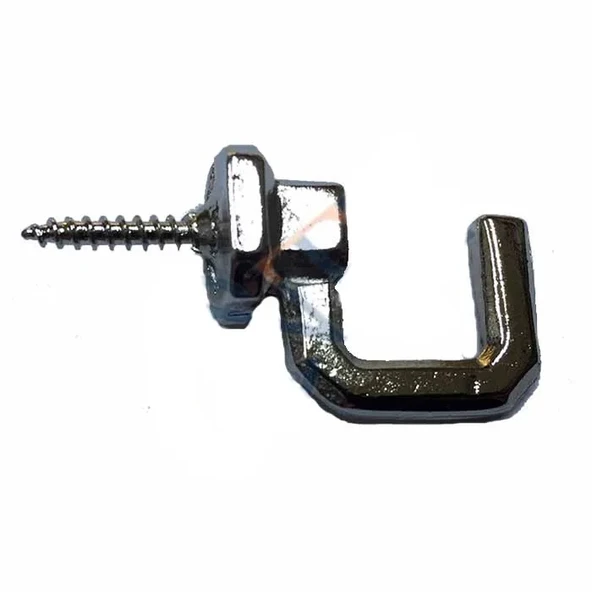 Vidalı Kanca, Askı Büyük - 15X23Mm, Nikel - 1 Adet ürün görseli 1