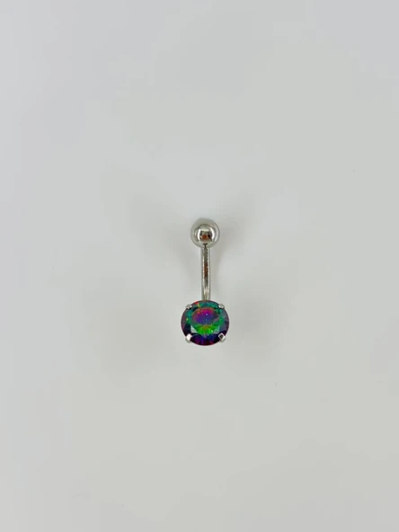 Mistik Topaz Taşlı Göbek Piercing - Pg0002 ürün görseli 1