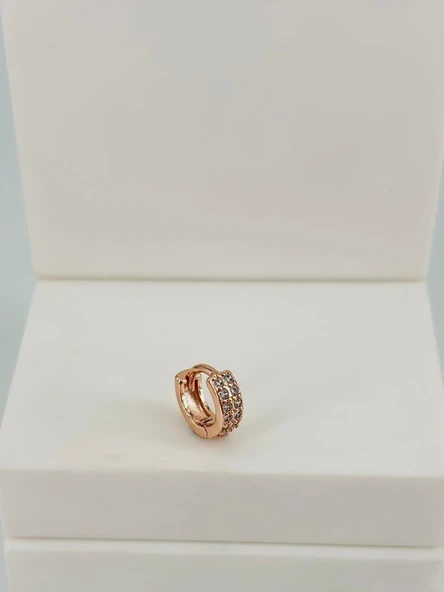 Rose Zirkon Taşlı Uç Kısmı : Pirinç Kıkırdak Bar Uzunluğu : 6 Mm / Bar Kalınlığı 0.8 Mm / Top Boyu 3 Mm / Çap 6 Mm - Pt0076-2 ürün görseli 1