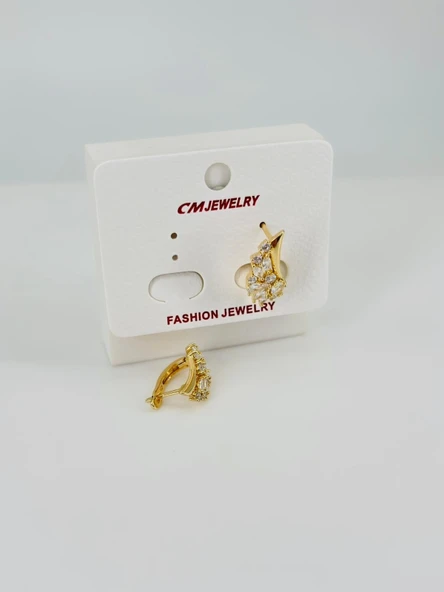 Zirkon Taşlı Pirinç Küpeler - Kp00451 ürün görseli 1