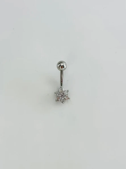 Çiçek Detaylı Göbek Piercing - Pg0159 ürün görseli 1