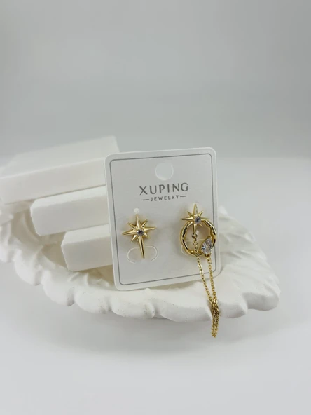 Zirkon Taşlı Pirinç Zirkon Küpe - Kp00316 ürün görseli 1
