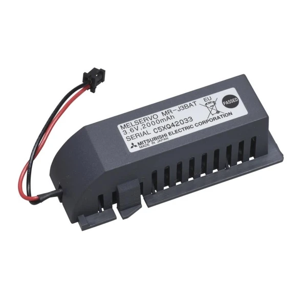 Mitsubishi Mr-J3Bat 3.6V Lithium Pil Siyah Soketli Kasalı ürün görseli 1