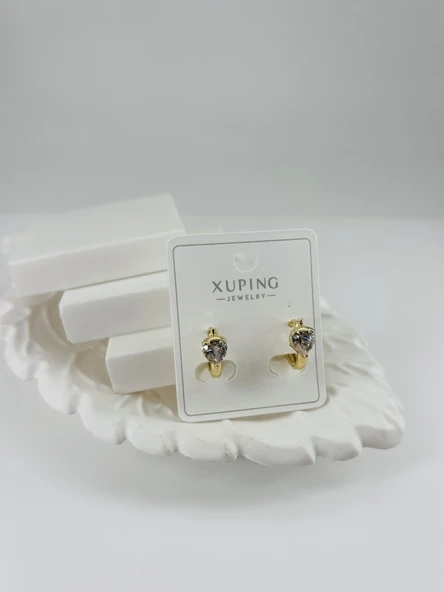 Zirkon Taşlı Pirinç Zirkon Küpe - Kp00318 ürün görseli 1