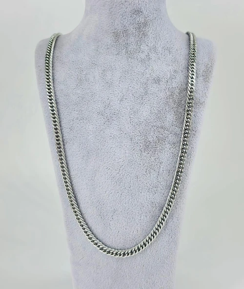 Rodyum Çelik Erkek Kolye 60 Cm - Ekl0053 ürün görseli 1