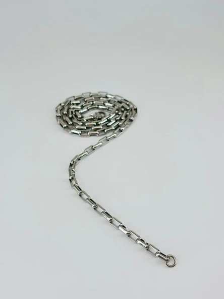 Rodyum Çelik Erkek Kolye 60 Cm - Ekl0035 - Resim 2