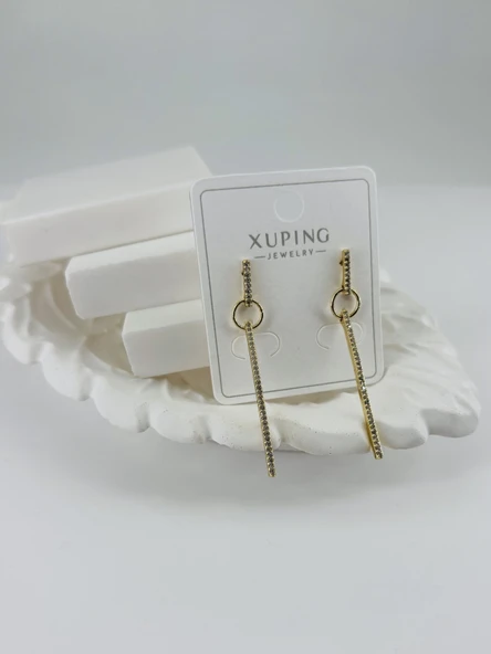 Zirkon Taşlı Pirinç Zirkon Küpe - Kp00363 ürün görseli 1