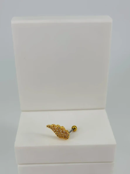 Zirkon Taşlı Uç Kısmı : Pirinç Kıkırdak Bar Uzunluğu : 6 Mm / Bar Kalınlığı 0.8 Mm / Top Boyu 3 Mm - Pt0055-1 ürün görseli 1