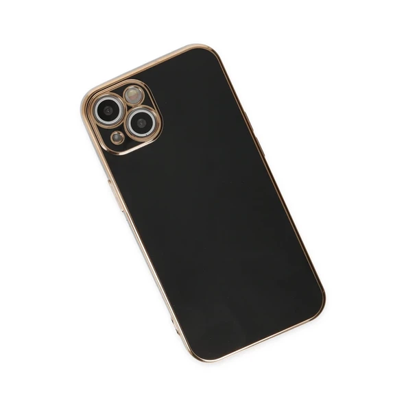 İphone 14 Plus Kılıf Volet Silikon - Siyah - Resim 3