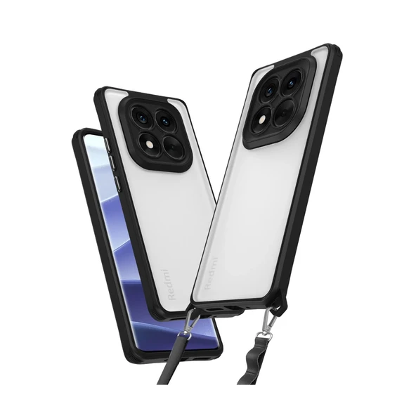 Xiaomi Redmi Note 14 Pro 4G Kılıf Penta Silikon Kılıf - Siyah ürün görseli 1