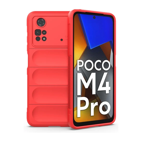 Xiaomi Poco M4 Pro 4G Kılıf Optimum Silikon - Kırmızı ürün görseli 1