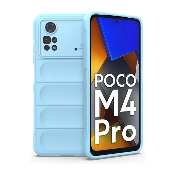 Xiaomi Poco M4 Pro 4G Kılıf Optimum Silikon - Sky Blue ürün görseli 1