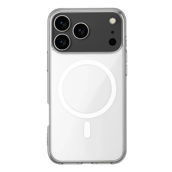 İphone 17 Pro Kılıf Magneticsafe Şeffaf Silikon - Şeffaf ürün görseli 1