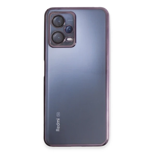 Xiaomi Redmi Note 12 5G Kılıf Razer Lensli Silikon - Mor ürün görseli 1