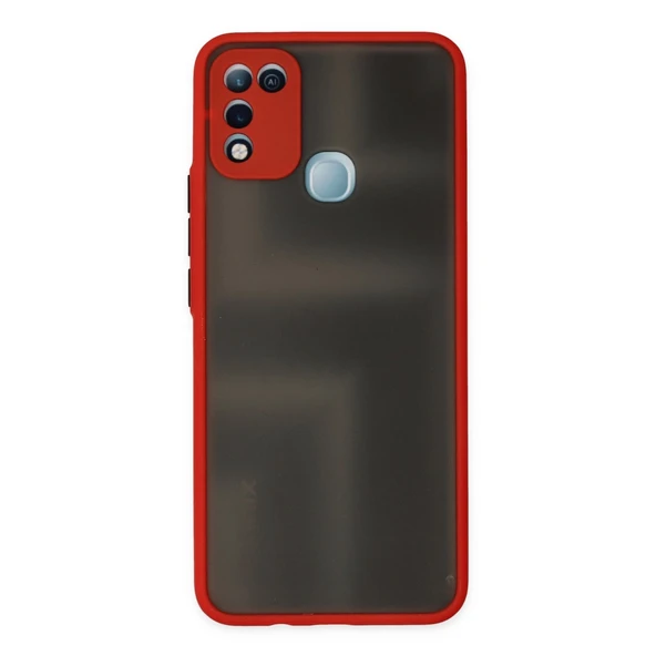 İnfinix Hot 10 Play Kılıf Montreal Silikon Kapak - Kırmızı ürün görseli 1