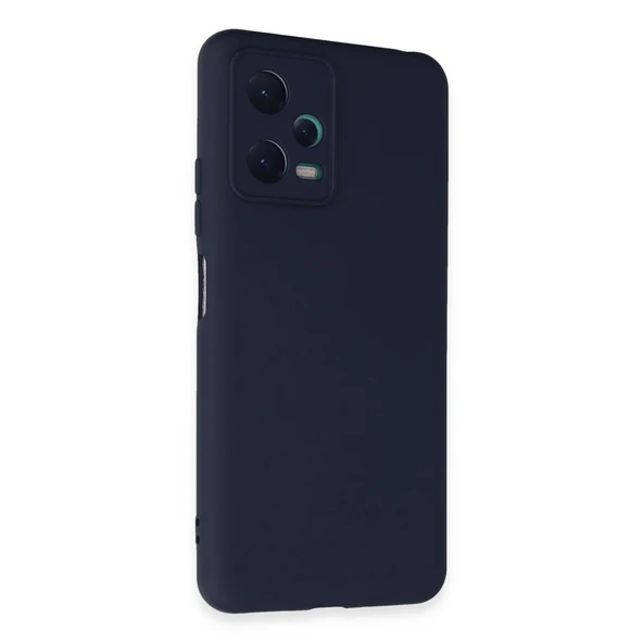 Xiaomi Redmi Note 12 5G Kılıf Nano İçi Kadife Silikon - Lacivert ürün görseli 1