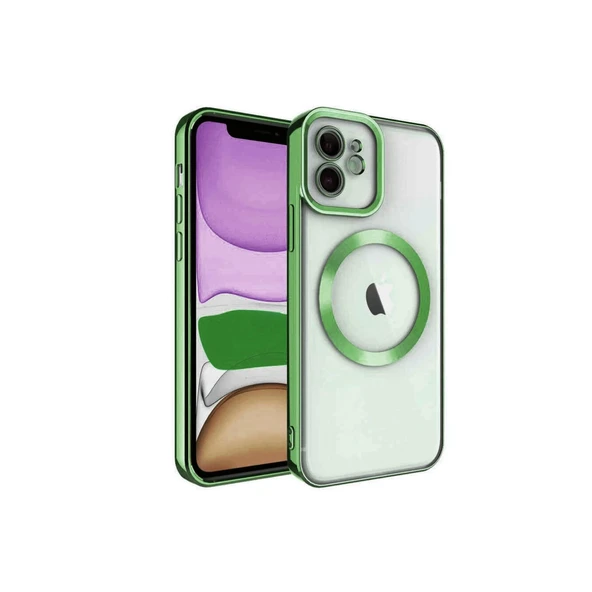 İphone 11 Kılıf Kross Magneticsafe Kapak - Koyu Yeşil ürün görseli 1