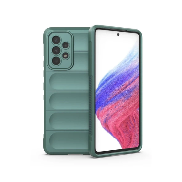 Samsung Galaxy A53 5G Kılıf Optimum Silikon - Koyu Yeşil ürün görseli 1