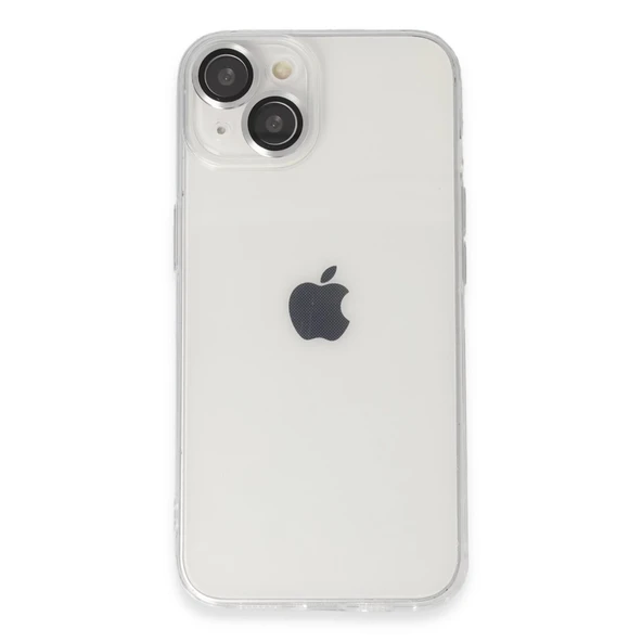İphone 14 Kılıf Luko Lens Silikon - Gümüş ürün görseli 1