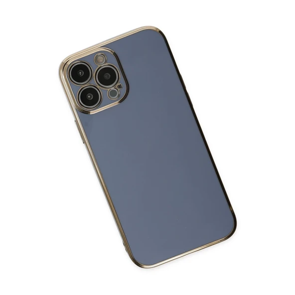 İphone 15 Pro Max Kılıf Volet Silikon - Mavi - Resim 2