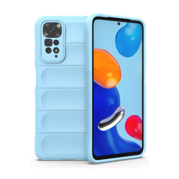 Xiaomi Redmi Note 11 Kılıf Optimum Silikon - Sky Blue ürün görseli 1