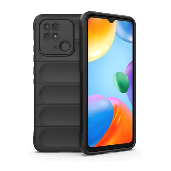Xiaomi Redmi 10C Kılıf Optimum Silikon - Siyah ürün görseli 1
