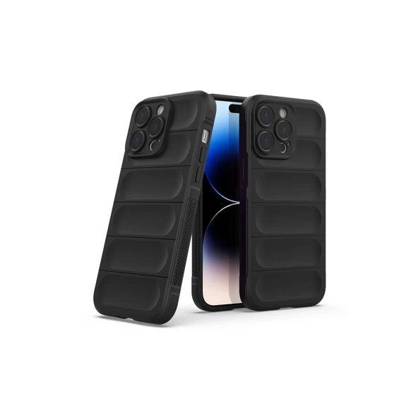 İphone 14 Pro Kılıf Optimum Silikon - Siyah - Resim 2